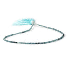 2.5mm Indicolite Tourmaline Faceted Rondelle Beads 13 inch 242 pieces - Beadsofcambay.com