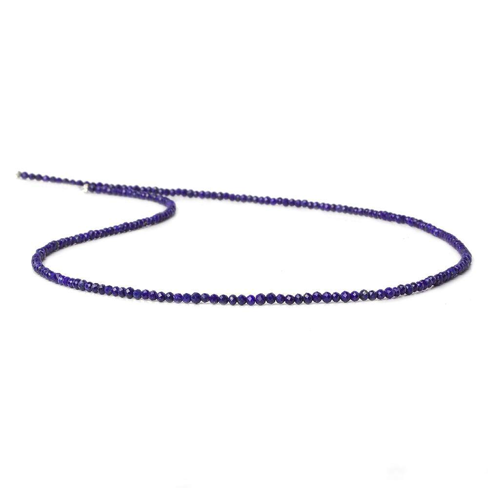 2.5mm Lapis Lazuli MicroFaceted rondelle beads 17 inch 200 pieces - Beadsofcambay.com