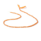 2.5mm Mandarin Garnet Faceted Rondelle Beads 14 inch 200 pieces - Beadsofcambay.com