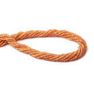 2.5mm Mandarin Garnet Faceted Rondelle Beads 14 inch 200 pieces - Beadsofcambay.com
