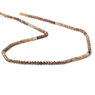 2.5mm Multi Chocolate Sapphire Micro Faceted rondelle beads 13 inch 160 pcs - Beadsofcambay.com