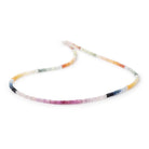 2.5mm Multi Color Fancy Sapphire Faceted Rondelle Beads 16 inch 368 pieces - Beadsofcambay.com