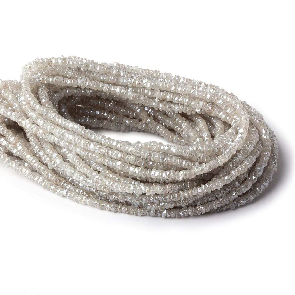 2.5mm Mystic Champagne Zircon native cut rondelle beads 16 inch 300 pieces - Beadsofcambay.com