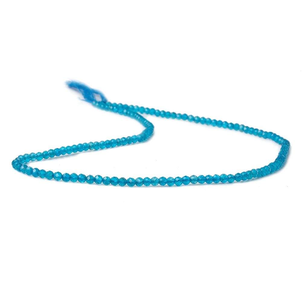 2.5mm Neon Apatite Micro Faceted Rondelle Beads 13 inch 135 pieces AAA - Beadsofcambay.com