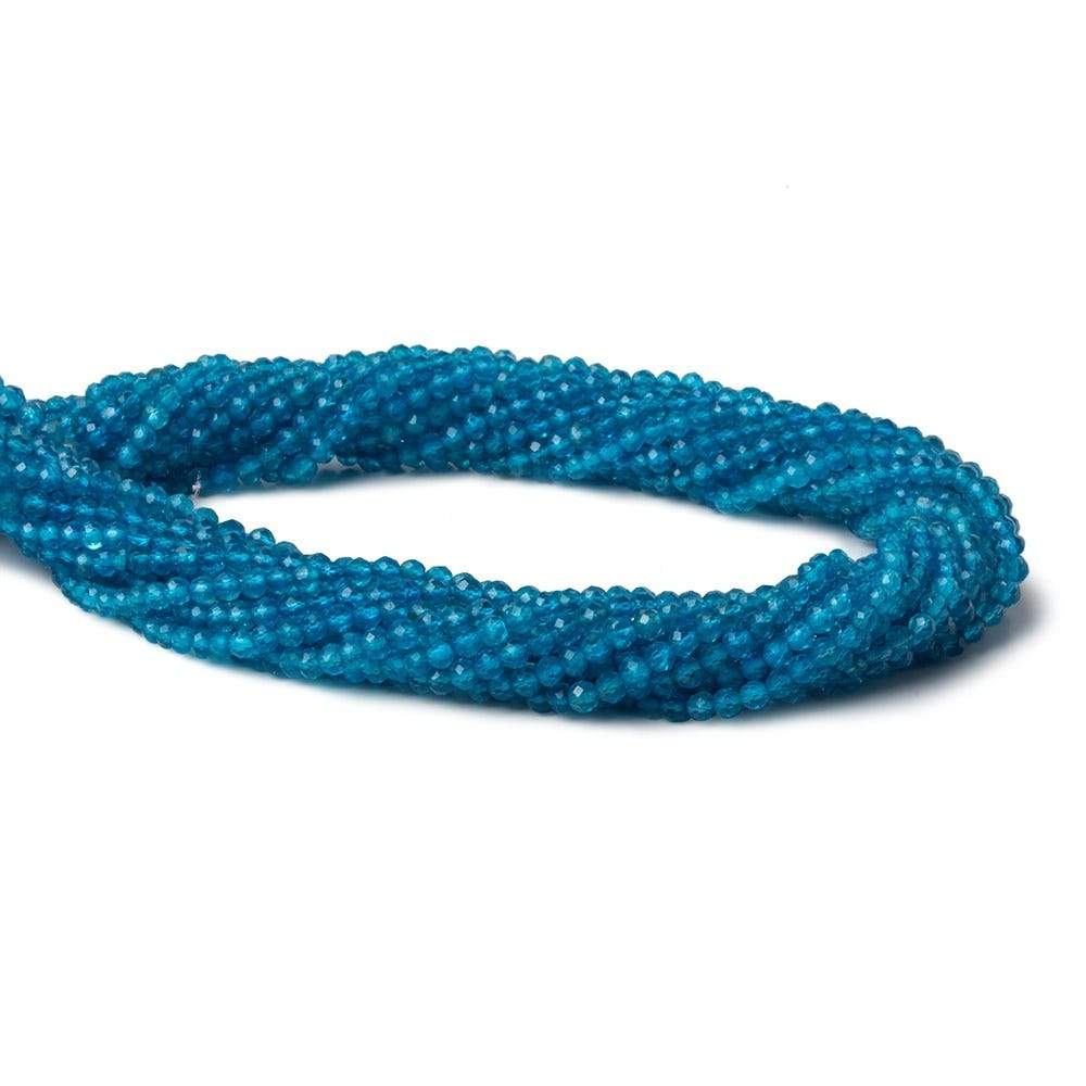 2.5mm Neon Apatite Micro Faceted Rondelle Beads 13 inch 135 pieces AAA - Beadsofcambay.com