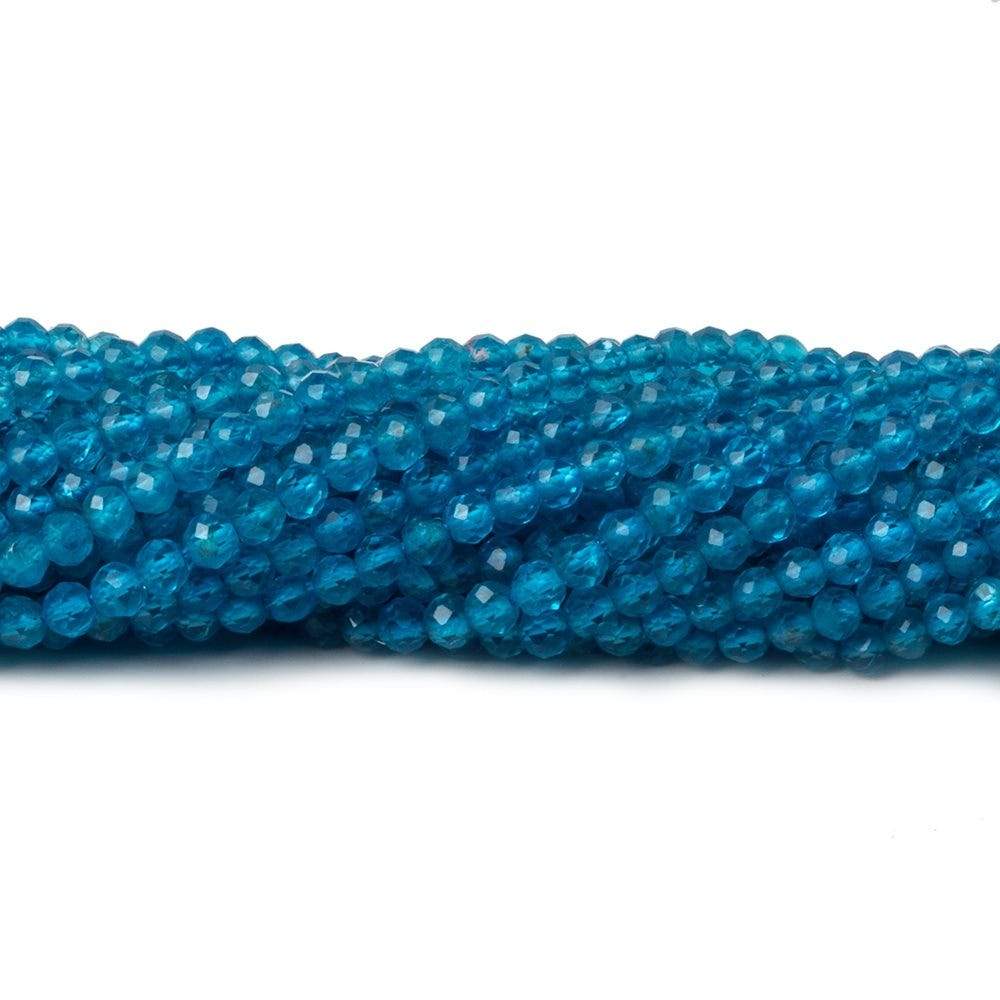 2.5mm Neon Apatite Micro Faceted Rondelle Beads 13 inch 135 pieces AAA - Beadsofcambay.com
