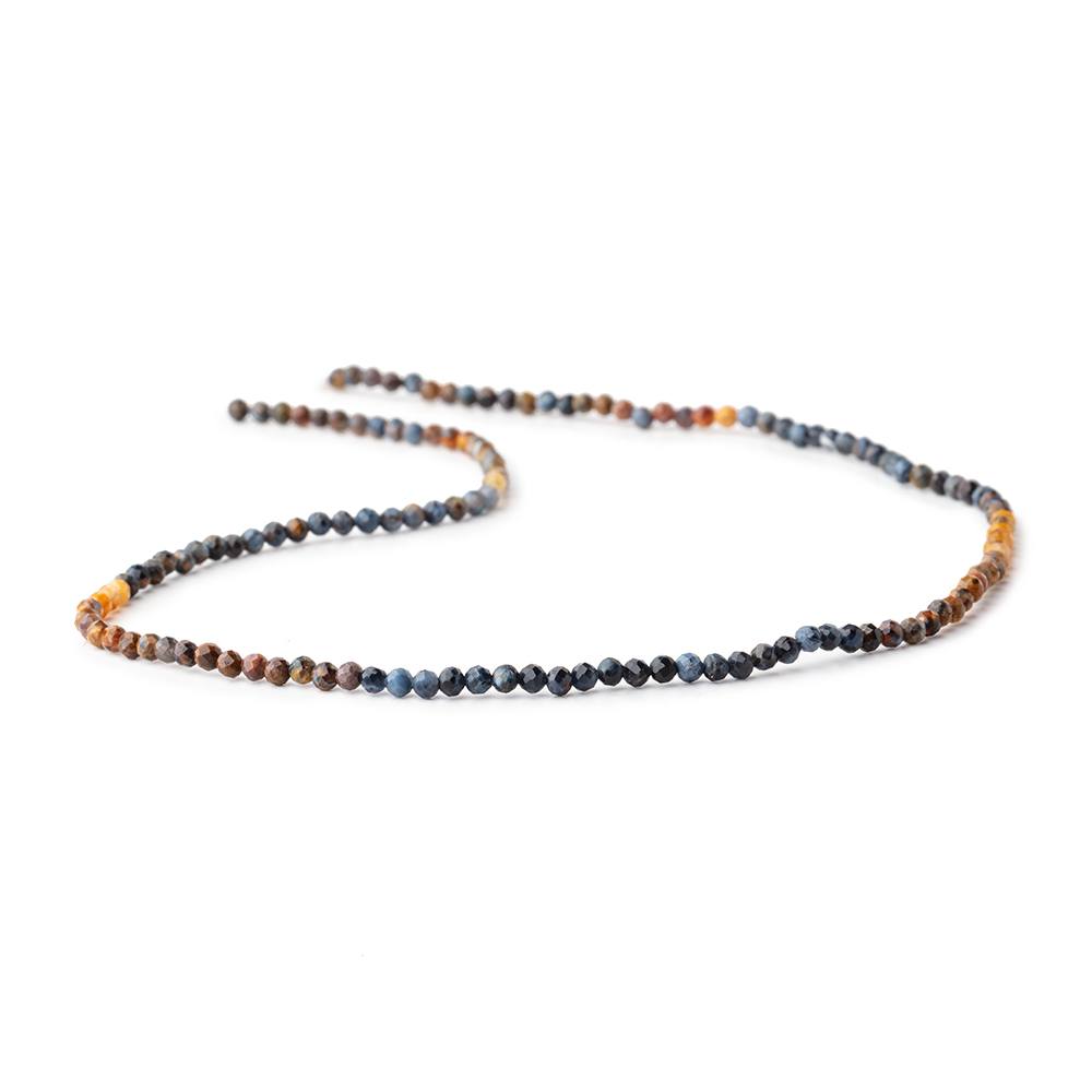 2.5mm Pietersite Micro Faceted Round Beads 12 inch 140 pieces - Beadsofcambay.com