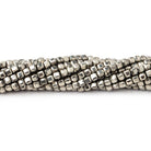 Beadsofcambay 2.5mm Pyrite Micro Faceted Cube Beads 12.5 inch 120 pieces
