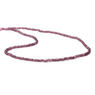 2.5mm Rhodolite Garnet faceted rondelle beads 13.5 inch 234 beads - Beadsofcambay.com