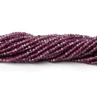 2.5mm Rhodolite Garnet faceted rondelle beads 13.5 inch 234 beads - Beadsofcambay.com