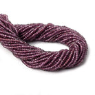 2.5mm Rhodolite Garnet faceted rondelle beads 13.5 inch 234 beads - Beadsofcambay.com
