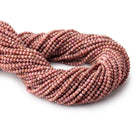 2.5mm Rhodonite Micro Faceted Round Beads 12.5 inch 133 pieces AAA - Beadsofcambay.com