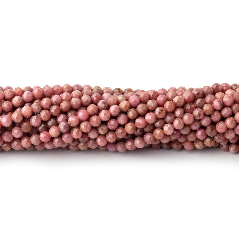 2.5mm Rhodonite Micro Faceted Round Beads 12.5 inch 133 pieces AAA - Beadsofcambay.com