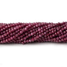 2.5mm Ruby micro faceted round beads 12.5 inch 145 pieces AA - Beadsofcambay.com