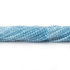 Beadsofcambay 2.5mm Shaded Aquamarine Micro Faceted Round Beads 12.25 inch 136 pieces