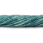 2.5mm Shaded Blue Zircon micro faceted round beads 13 inch 150 pieces AAA - Beadsofcambay.com