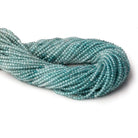 2.5mm Shaded Blue Zircon micro faceted round beads 13 inch 150 pieces AAA - Beadsofcambay.com