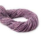 2.5mm Shaded Ruby Micro Faceted Round Beads 12.5 inch 138 pieces - Beadsofcambay.com