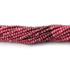 2.5mm Shaded Thulite Micro Faceted Rondelle Beads 12.5 inch 160 pieces - Beadsofcambay.com