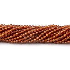 2.5mm Spessartite Garnet Micro Faceted Round Beads 12.5 inch 142 pieces AA - Beadsofcambay.com