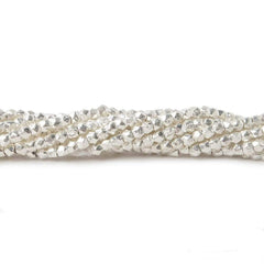 Metal Faceted Nugget Beads