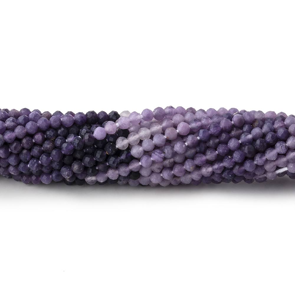 2.5mm Sugilite Micro Faceted Round Beads 12.5 inch 140 pieces - Beadsofcambay.com