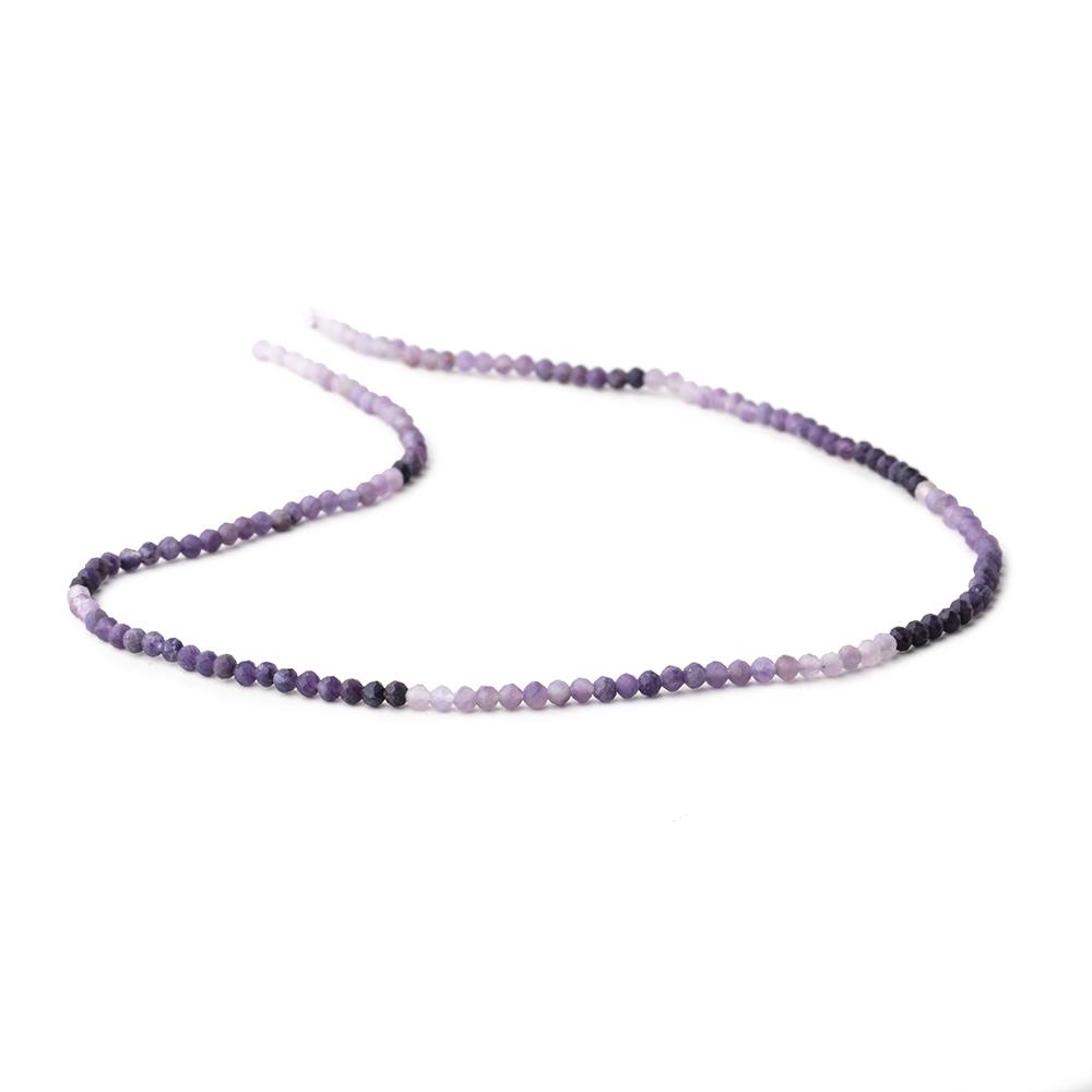 2.5mm Sugilite Micro Faceted Round Beads 12.5 inch 140 pieces - Beadsofcambay.com