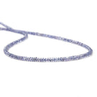 2.5mm Tanzanite Beads Plain Rondelle 13 inch 221 pieces - Beadsofcambay.com