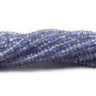 2.5mm Tanzanite Beads Plain Rondelle 13 inch 221 pieces - Beadsofcambay.com