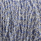 2.5mm Tanzanite faceted rondelle .925 Silver Chain by the foot 44 beads - Beadsofcambay.com