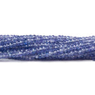 3mm Tanzanite faceted rondelle beads 16.5 inch 242 pieces AA Grade - Beadsofcambay.com