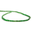 2.5mm Tsavorite Garnet Beads Plain Micro-Rondelles 18 inch 384 pieces - Beadsofcambay.com