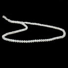 2.5mm White Moonstone Micro Faceted rondelles 13 inch 154 beads - Beadsofcambay.com