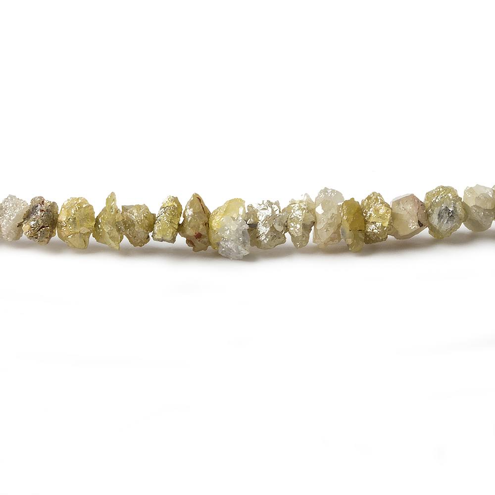 2.5x2-3x2mm Yellow Diamond crystal nugget beads 15 inch 220 pieces - Beadsofcambay.com