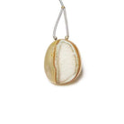 25x21mm Cream Translucent Agate Drusy Freeform Focal Bead 1 piece - Beadsofcambay.com