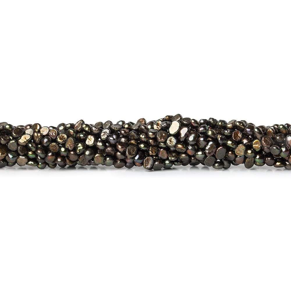 2.5x4mm Bronze Freshwater Pearl Side Drilled Baroque 15 inch 132 pcs - Beadsofcambay.com