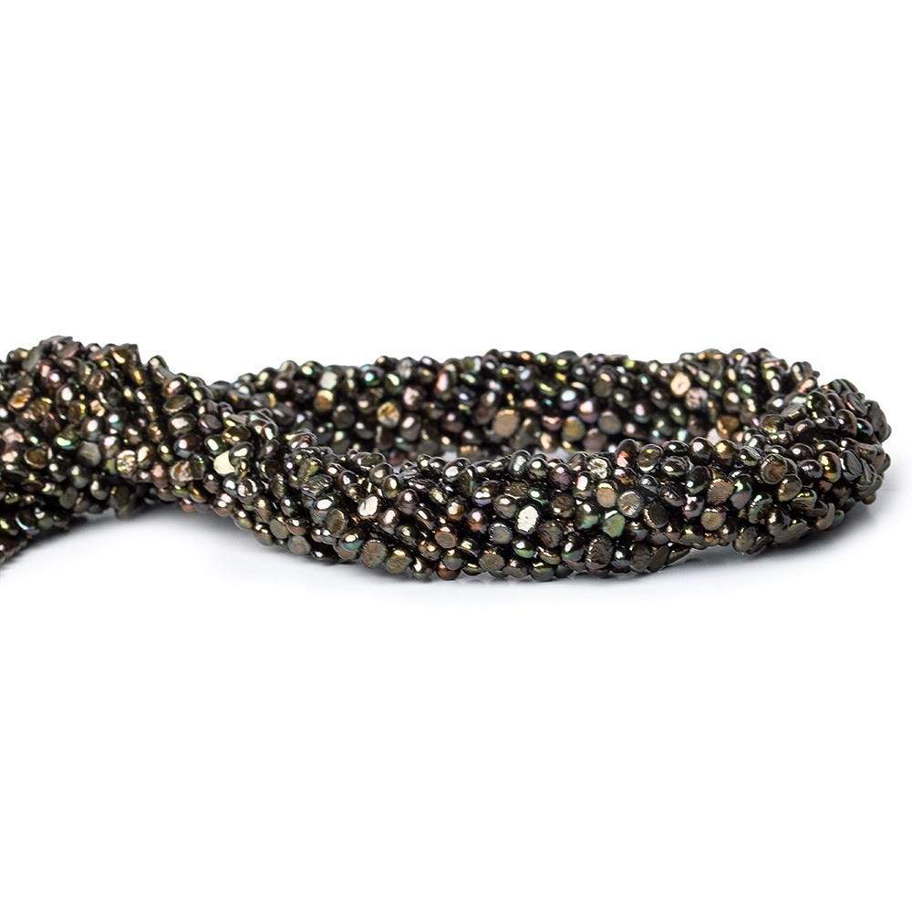 2.5x4mm Bronze Freshwater Pearl Side Drilled Baroque 15 inch 132 pcs - Beadsofcambay.com