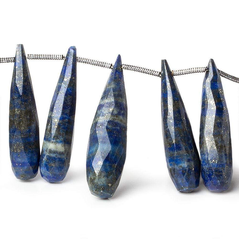 25x6-30x8mm Lapis Lazuli Faceted Tear Drops 8 inch 20 Beads - Beadsofcambay.com