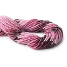 2.6mm Shaded Ruby Micro Faceted Round Beads 12.5 inch 130 pieces - Beadsofcambay.com