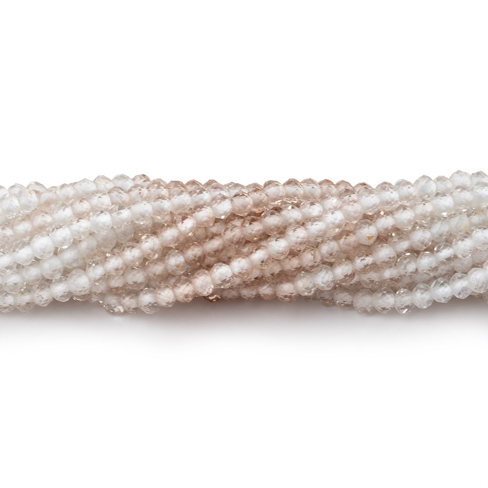 2.6mm Shaded Topaz Micro Faceted Rondelle Beads 13 inch 154 pieces AA - Beadsofcambay.com