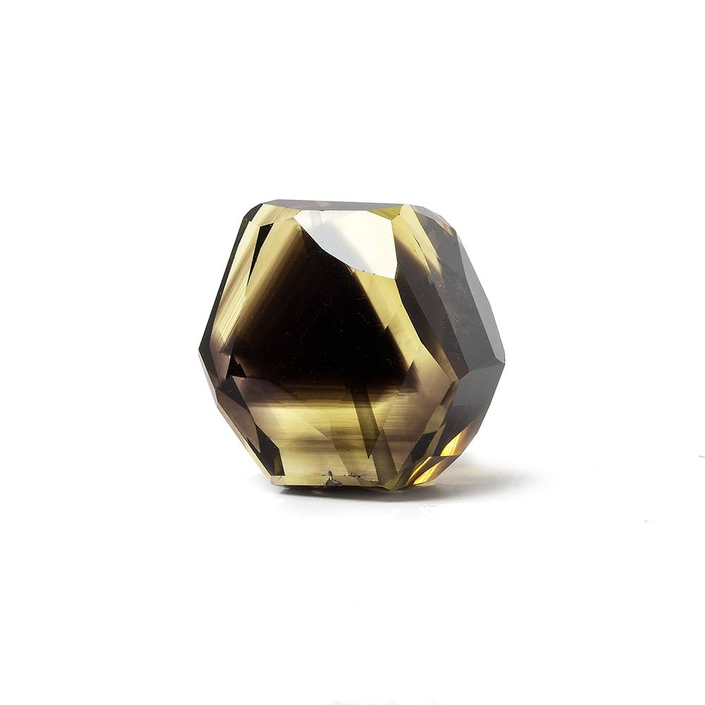 26x22x17mm Bi-Color Quartz Faceted Nugget Focal Bead 1 piece - Beadsofcambay.com