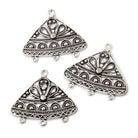 26x28mm Sterling Silver Chandelier With 3 Drop Rings 1 piece - Beadsofcambay.com