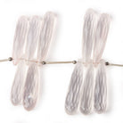 26x8-33x8mm Rose Quartz Tear Drop Beads 8 inch 29 pieces - Beadsofcambay.com