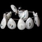 27x18-29x20mm Peacock Solar Quartz faceted pear beads 9 inch 12 pieces - Beadsofcambay.com