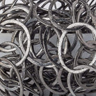 27x23mm Black Gold plated Brushed Oval Link Chain by the foot - Beadsofcambay.com