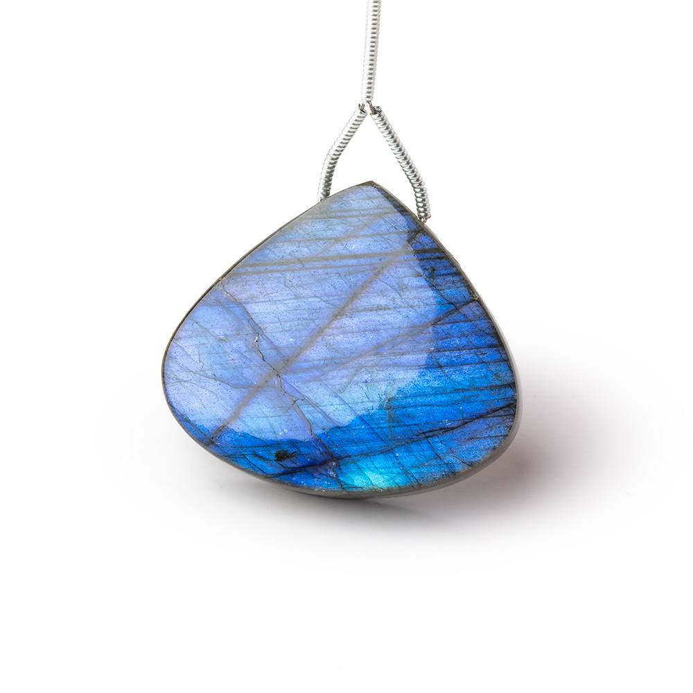 27x31x7.5mm Labradorite Plain Rounded Triangle Pendant 1 AAA Focal - Beadsofcambay.com