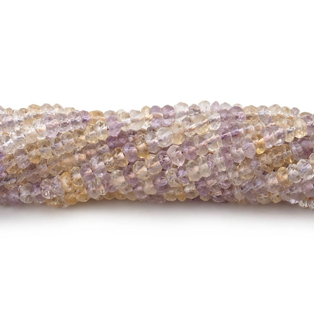 2.5-3.5mm Ametrine faceted rondelle beads 13.5 inch 250 pieces