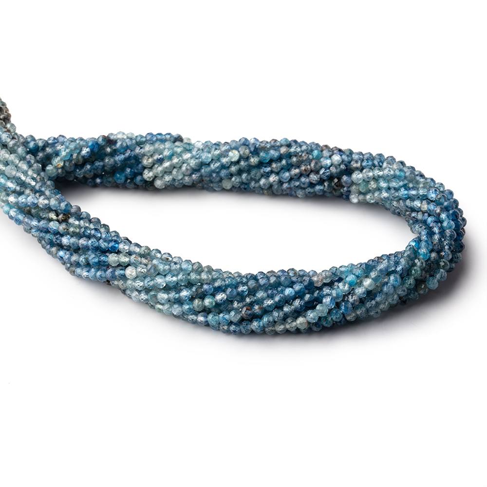 2.8mm Shaded Kyanite Micro Faceted Rondelle Beads 12.5 inch 136 pieces - Beadsofcambay.com