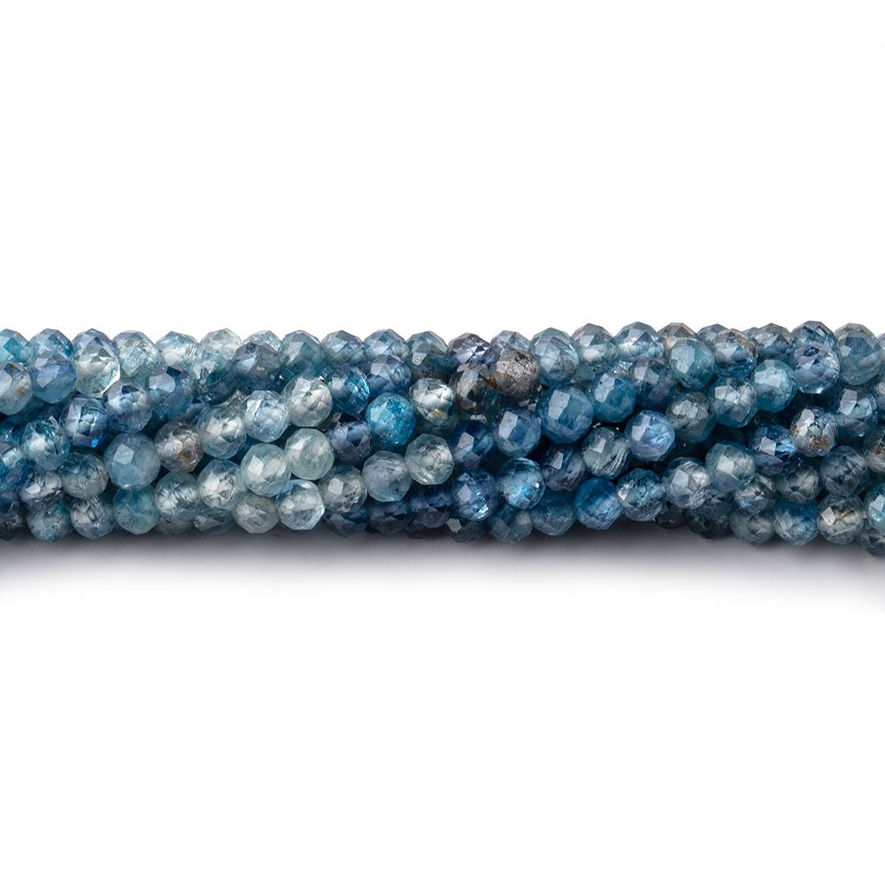 2.8mm Shaded Kyanite Micro Faceted Rondelle Beads 12.5 inch 136 pieces - Beadsofcambay.com
