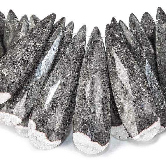 28x10-40x11mm Cave Jasper Elongated Pear Briolette - Beadsofcambay.com